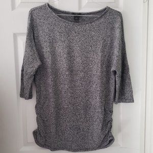 Ann Taylor Lightweight Heather Gray Blouse, XL